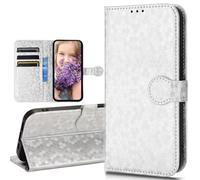 BaiFu Coque pour Xiaomi Poco M7 4G, Magnétique Wave Dot Flip Étui, Multifonction Cuir pour Xiaomi Poco M7 4G-03