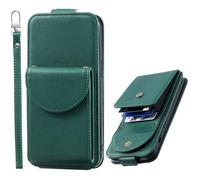 BaiFu Étui en Cuir pour Motorola Edge 70, avec Porte-Cartes, Cover Portefeuille pour Motorola Edge 70-Vert-A