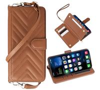 BaiFu Étui Portefeuille pour 1+OnePlus Turbo 6, étui Porte-Monnaie matelassé avec dragonne, Coque Magnétique pour 1+OnePlus Turbo 6-06