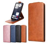 BaiFu Étui Portefeuille pour Realme P4x 5G, Cover pour Realme P4x 5G avec béquille Horizontale et Porte-Cartes, Marron
