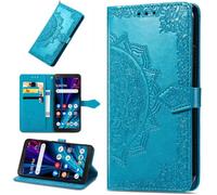 BaiFu Fleurs Mandala Coque pour Realme C100i Étui, Béquille, Fermeture magnétique, Housse pour Realme C100i-04