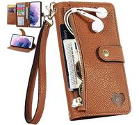 BaiFu RFID Blocage Coque avec Motorola Moto G67 5G, Pochette à Fermeture éclair et Fente pour Carte Case pour Motorola Moto G67 5G-06