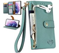 BaiFu RFID Blocage Coque avec Vivo Y500, Pochette à Fermeture éclair et Fente pour Carte Case pour Vivo Y500-05