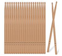 BAIFULAI 5A Lot de 12 paires de baguettes de batterie classiques anti-moisissure avec bois, en chêne robuste, pour adultes, enfants et débutants, pour batterie électronique de jazz