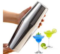 BAIFULAI Boston Shaker à cocktail 700 ml et 600 ml en acier inoxydable lesté 2 pièces pour débutants, barman professionnel, fête