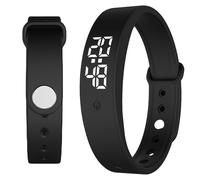 BAIFULAI Bracelet réveil vibrant : horloge à rappel d'alarme vibrante avec minuterie et 10 alarmes quotidiennes, montre de rappel d'alarme vibrante silencieuse, réveil bracelet vibrant pour adultes et