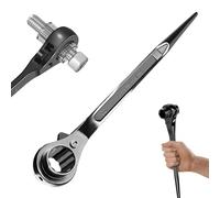 BAIFULAI Cliquet pour construction d'échafaudage 19/22 mm, clé d'échafaudage réversible droite/gauche en CR-V, cliquet d'échafaudage avec phosphatation noire résistante à la corrosion