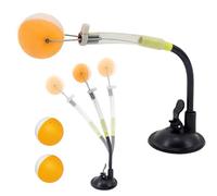 BAIFULAI Entraîneur de tennis de table réglable en PVC : clip rapide avec 2 balles de noyau en cuivre, robot d'entraînement professionnel pour les joueurs de tennis de table pour l'intérieur et