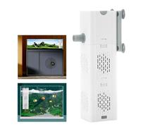 BAIFULAI Filtre d'aquarium : filtre intérieur d'aquarium 6 W 500 L/h avec 2 sorties d'eau, pompe de filtration silencieuse pour aquarium tortue de 35-80 l pour la filtration de l'eau et l'oxygénation