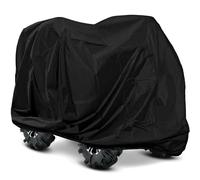 BAIFULAI Housse de protection pour scooter électrique Oxford 210D, housse de protection imperméable pour fauteuil roulant, pliable noire, housse de protection pour la mobilité, la plupart des scooters