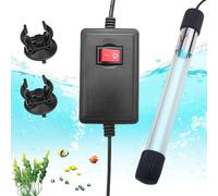 BAIFULAI Lampe stérilisateur UV d'aquarium avec minuterie : 13 W Lumière UV avec coque épaisse étanche, clarificateur UV pour le nettoyage des aquariums, piscines, bol à poissons