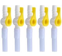 BAIFULAI Lot de 10 valves de cathéter : valve de connexion de cathéter avec bords lisses et tuyau souple, valve de cathéter simple pour le drainage de l'urine Alternative efficace aux poches de jambe