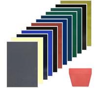 BAIFULAI Lot de 12 feuilles de papier de marquage couleur gravé au laser 39 x 27 cm avec grattoir pour verre, cristal, céramique, acrylique, pierre