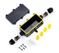 BAIFULAI Lot de 2 boîtes de dérivation à 2 voies : boîte de jonction étanche IP68, boîte de jonction pour extérieur, jardin, sol, extérieur, boîte de distribution pour diamètre de câble de 6 à 11 mm