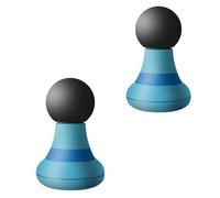 BAIFULAI Lot de 2 mini pistolets de massage à main - Rechargeable par USB - 6 vitesses - Relaxation musculaire - Portable - Pour dos, nuque, bras, épaules - Bleu