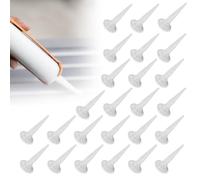 BAIFULAI Lot de 25 cônes de buses d'étanchéité, buses en silicone blanc, embouts de cartouche coniques en silicone pour pistolet à calfeutrer à saucisse, applicateur de buse d'étanchéité réutilisable