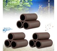 BAIFULAI Lot de 3 cachettes en céramique pour aquarium, accessoires de réservoir à poissons, décoration d'aquarium, grotte pour crevettes, poissons, crevettes, crevettes, en céramique, pour aquarium