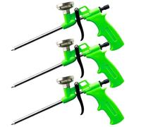 BAIFULAI Lot de 3 pistolets à mousse, pistolets à mousse PU, pistolets de dosage professionnels en métal avec poignée en plastique pour les bricoleurs professionnels, pour étanchéifier le remplissage