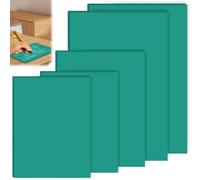 BAIFULAI Lot de 5 plaques d'impression linoléum en caoutchouc souple - Pour gravure, linoléum en caoutchouc souple - Vert - Pour tampons en caoutchouc, bricolage et projets d'impression (2A4 + A5 +