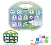 BAIFULAI Perforatrice en papier, 14 pièces de perforatrice à motifs, perforatrice pour enfants, perforatrice robuste pour papier de bricolage, perforatrice ronde, perforatrice étoile pour DIY, album