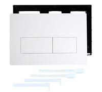 BAIFULAI Plaque de déclenchement pour WC, plaque de déclenchement de chasse d'eau avec kit de levier de chasse et cadre de montage, compatible avec Geberit Sigma1, Sigma20, Sigma30, Sigma50, UP320 et