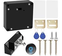 BAIFULAI Serrure d'armoire intelligente, Smart Lock, ouverture électronique de carte RFID, serrure invisible, capteur de carte IC, tiroir d'armoire pour usines, bibliothèques de sauna et bureaux