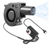 BAIFULAI Ventilateur radial 12V AC 220V avec contrôleur et tube pour appareils ménagers 97x33mm Ventilateur de refroidissement turbine ventilateur radial pour chauffage barbecue