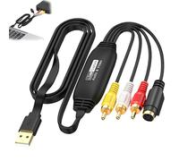 BAIFULAI Vidéo Grabber: VHS Numérisation Convertit VHS, Mini DV, Hi8, DVD et Enregistreur vidéo en Numérique, Cassettes vidéo Numérisation pour WIN7/8.1/10/11, Mac OS, Linux, Android Etc