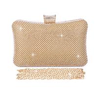 BAIGIO Femmes Strass Brillant Robe de Soiree Femmes Cristal Diamant Robe de Soiree bal Mariage Tote Bag Party Wallet avec Chaine Detachable
