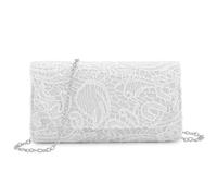 BAIGIO Pochette de soirée élégante en Dentelle pour Femme - Sac à Main - Sac à bandoulière pour Mariage, fête, Cocktail