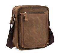 BAIGIO Sac à bandoulière en cuir pour homme, marron, petit marsupio, vintage, pour homme, petit sac à bandoulière, marron, BAIGIO Kleine Herren Tasche