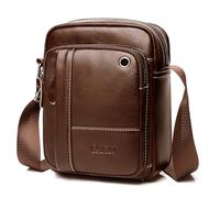 BAIGIO Sac a Bandouliere en Cuir Veritable pour Hommes Sac a Bandouliere en Cuir de Vachette Sacs de Voyage d'affaires etui pour iPad
