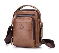 BAIGIO Sac à Bandoulière pour Hommes Petits Sacs en Cuir Vintage Sacs avec Poignée Sac à Main Pochette Besace pour Décontracté Affaires