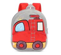 BAIGIO Sac à dos pour enfant Sac à dos maternelle Mini sac à dos d'école animaux Sac de maternelle pour garçons et filles Sac à dos de maternelle pour garçons et tout-petits, rouge, 26x24x10 CM