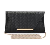 BAIGIO Sac de Soirée pour Femme Élégante Cuir PU Sac à main pour Fête de Mariage Pochettes et Clutches, Adapté pour Fête Mariage Banquet (#2-noir)