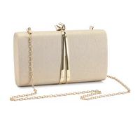 BAIGIO Sac de soirée pour femmes Pochette à fleurs Élégante pochette en cuir Sac à main chaîne brillant Bandoulière pour mariage Fête Sac de mariée
