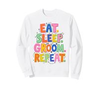Baigneur de toilettage pour Chien à répétition, Amusant et coloré Sweatshirt