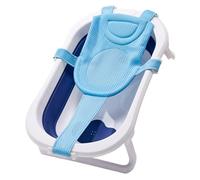 Baignier de bain pour bébé réglable Baignoire pour bébé à cinq pointes nette de baignoire antidérapante pour 0 à 18 mois siège bleu, soutien au bain, nouveau-né
