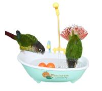 Baignoire 1/2 pour animal de compagnie - Jouet de bain pour oiseaux, perroquet | Baignoire pour oiseaux, distributeur d'eau pour animaux domestiques, douche pour perruches, réservoir de bain pour une