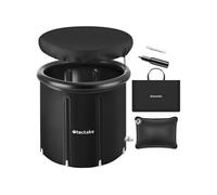 Baignoire à glace pliable avec triple isolation et pompe 75x75cm