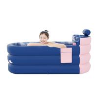 Baignoire à glace portable baignoire de trempage - baignoire gonflable pour les adultes | Seau de bain extérieur intérieur pliable | Baignoire de trempage autonome portable avec pompe électrique baign