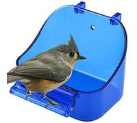 Baignoire à Oiseaux à Suspendre, Cage De Douche Nettoyage Bain d'oiseaux pour Cage Boîte de Bain pour Oiseaux Baignoire pour Oiseaux Boîte à Oiseaux Perroquet Baignoire Boîte pour Petit Oiseau Bleu