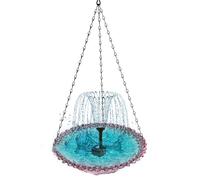 Baignoire à oiseaux élégante à énergie solaire pour oiseaux - Pour bac à eau et sable - Mangeoire pour oiseaux - Ajout de mangeoires esthétiques de jardin en plein air