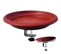 Baignoire à Oiseaux pour Balcon, Mangeoire à Oiseaux avec Base Réglable, Bain d'oiseaux monté sur Le Pont, Bassin Extérieur Fontaine pour Colibris Jardin Terrasse Balcon Clôture Patio Grillage