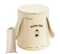Baignoire à pied pliable - seau de pied de trempage, sac de spa à pied de voyage | Bassin de bain à pied léger, récipient portable imperméable, bac pédicure universel pour le camping, Spa Day Home rel
