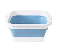 Baignoire à pieds, bac de bain pour les pieds, grand format pliable avec antidérapant et 168 points de massage convexes pour salle de bain et nettoyage