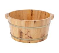 Baignoire à pieds en bois, seau à pieds en bois, bols de pédicure, bac de pédicure, bain de pied en bois de cyprès, bain de pieds en bois, bain de pieds, 36,5 x 18 cm