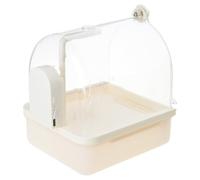 Baignoire à pompage automatique pour perroquets - Fontaine à oiseaux - Débit réglable - Pour animal domestique - Baignoire suspendue avec verrouillage en métal