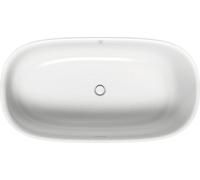 Baignoire à remous Duravit Zencha, autoportante, garniture de vidage et de tr...