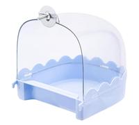 Baignoire à suspendre pour cage à oiseaux - Lavabo transparent - Salle de douche pour perruches - Baignoire pour perroquet